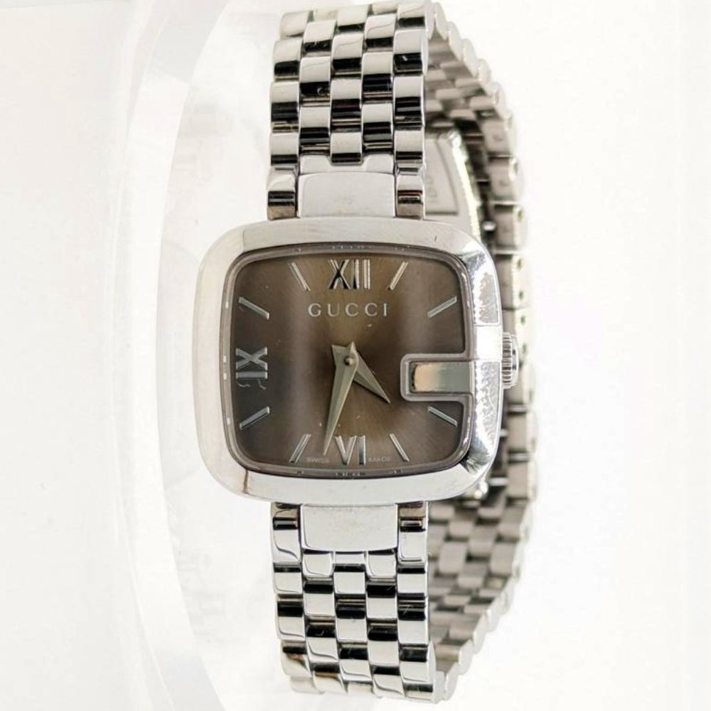 GUCCI Bronze Dial G-Gucci 125.5 Series Stainless Steel Women's Wrist Watch